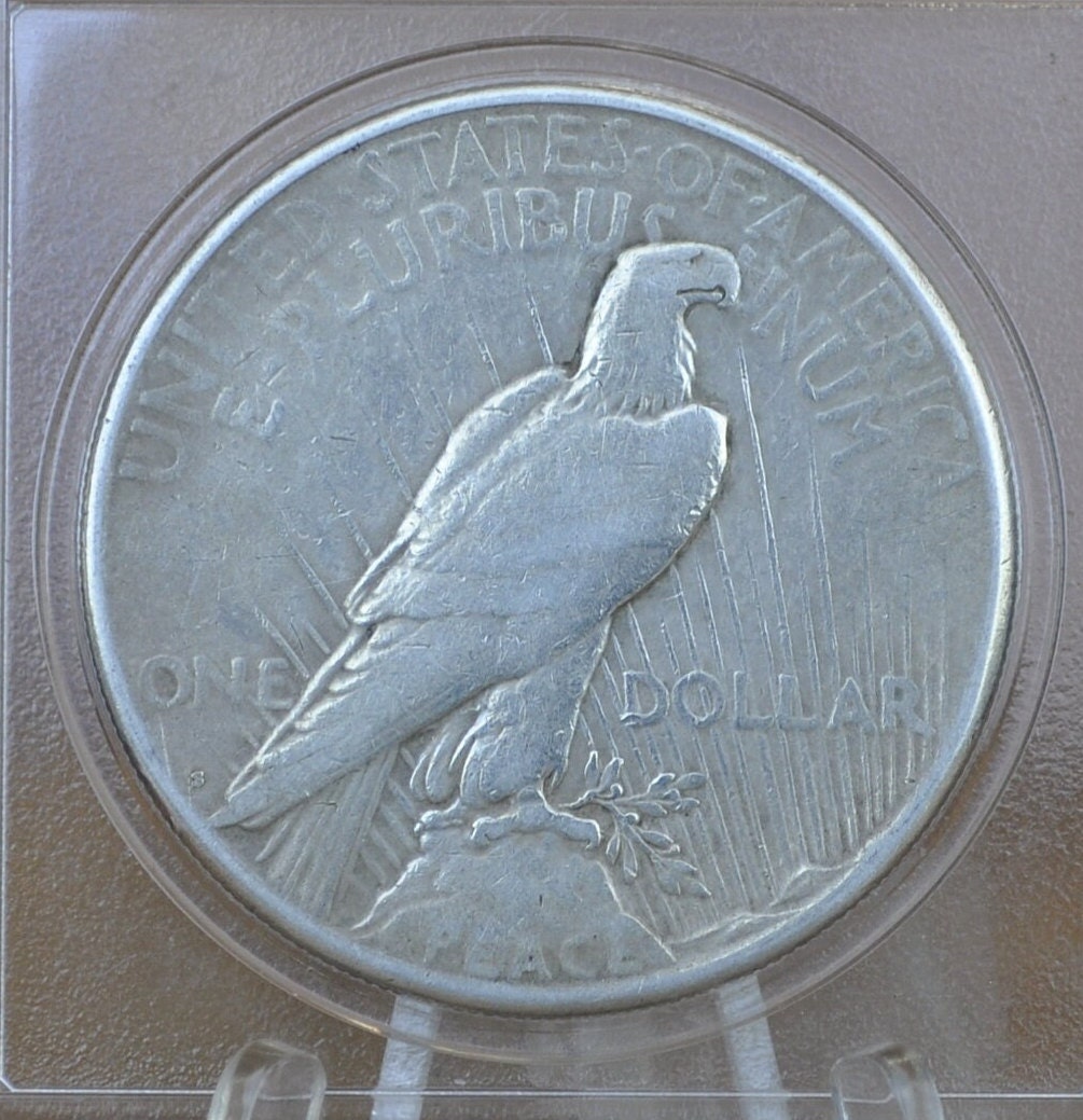 1924-S Peace Silver Dollar - Choose by Grade - 1924 S Silver Dollar - Lower Mintage - 1924S Silver Dollar Peace -San Francisco Mint