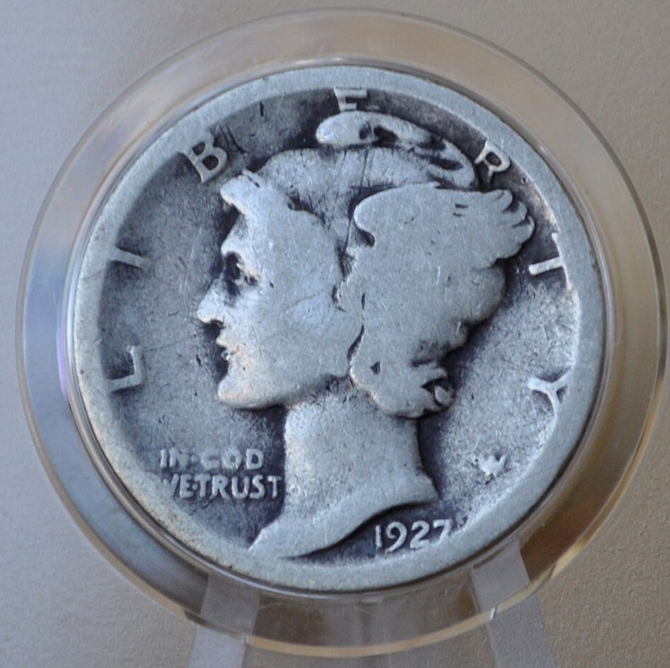 1927 Mercury Silver Dime P,D,S - Choose by Mint Mark and Grade - 1927 D Silver Dime 1927 S Dime 1927 P Winged Liberty Head Dime