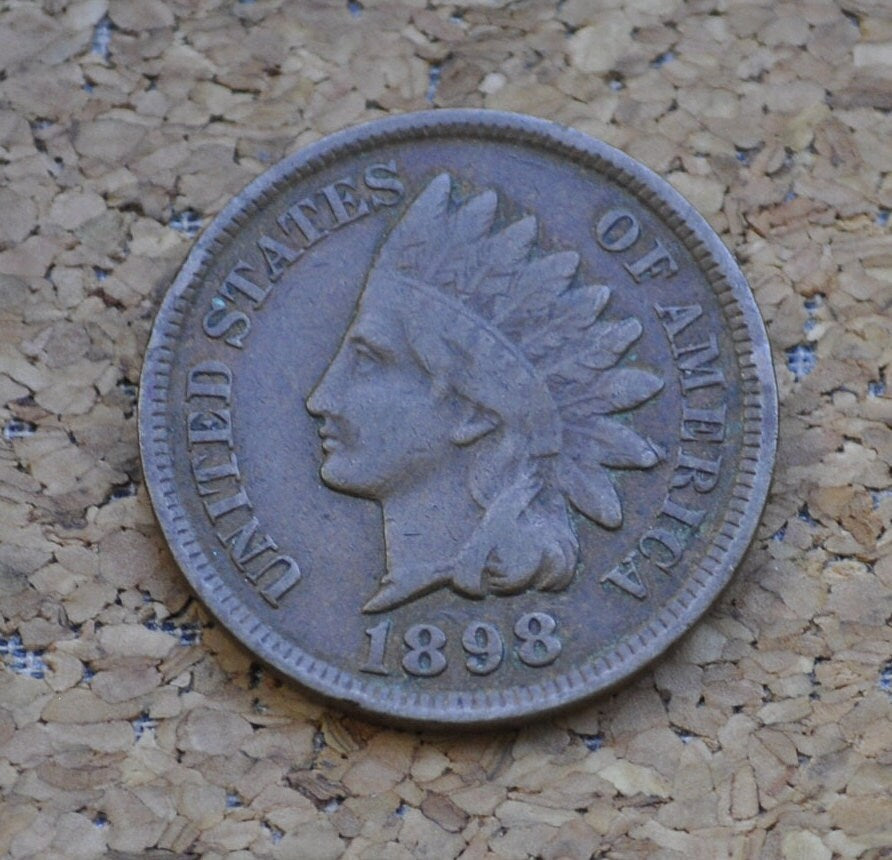 1898 Indian Head Penny - Choose by Grade / Condition - 1898 Indian Head Cent - 1898 Cent