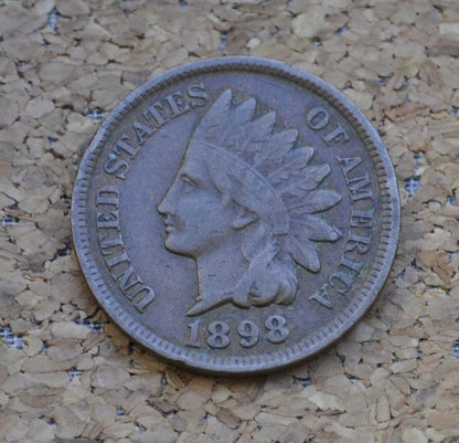 1898 Indian Head Penny - Choose by Grade / Condition - 1898 Indian Head Cent - 1898 Cent