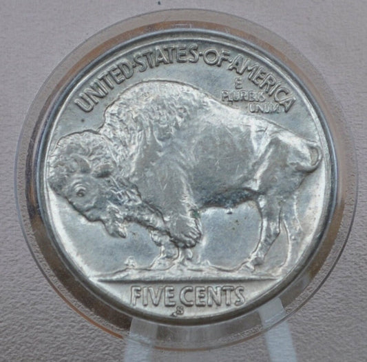 1936-S Buffalo Nickel - Choose by Grade VF-BU (Very Fine to Uncirculated) - San Francisco Mint - 1936 S Indian Head Nickel 1936 S
