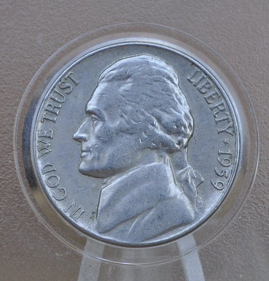 1959 P&D Jefferson Nickel - Denver Mint, Philadelphia Mint - 1959 D Jefferson Nickel 1959 P Jefferson Nickel - Choose by Mint