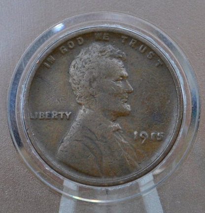1915 Wheat Penny - Choose by Grade / Condition - Good Earlier Date - World War I Era Coin - 1915P Wheat Ear Cent - 1915-P Lincoln Cent