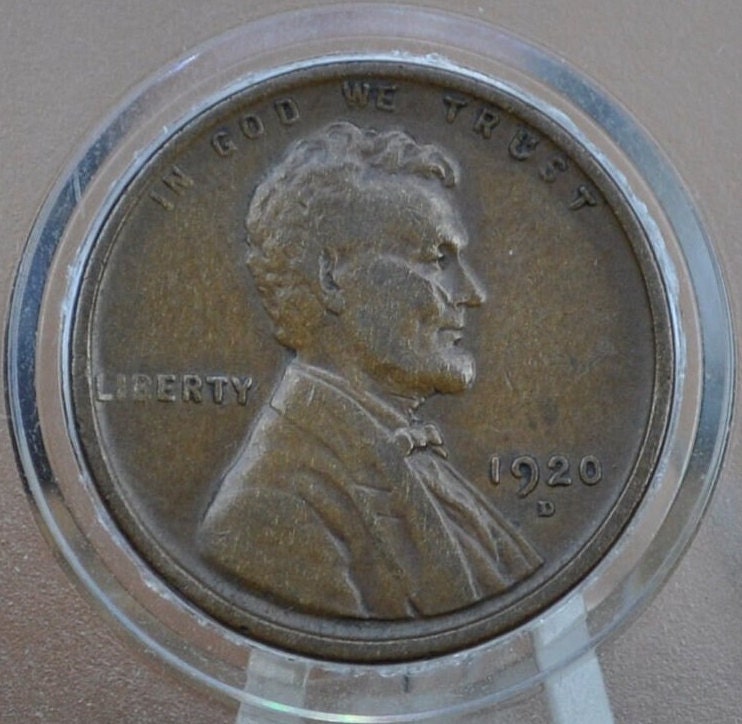 1920-D Wheat Penny - Choose by Grade - Denver Mint - 1920 D Wheat Ear Cent - Good Date and Mint