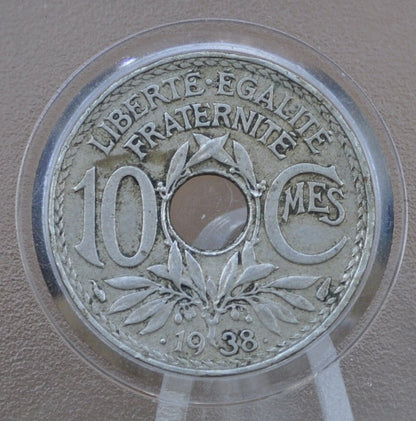 1917-1941 France 10 Centimes Coins - Choose by Date - Ten Centimes French 1910s, 1920s, 1930s, 1941 10 Cent France 10 Cent