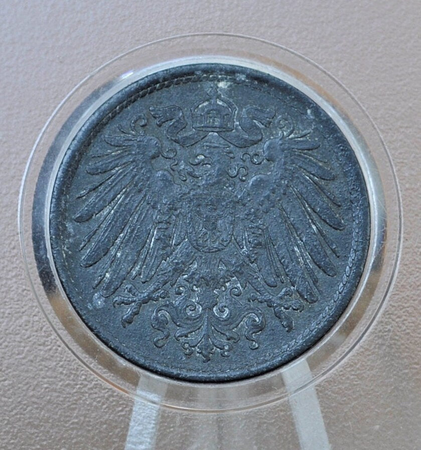 1917-1921 German 10 Pfennig Deutsches Reich - Great conditions - Second Reich of Germany 1917 - WWI Era German Coin - Ten Pfennig 1917