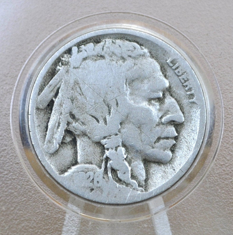 1926-D Buffalo Nickel - Choose by Grade - Denver Mint - Low Mintage Date - 1926 D Nickel Indian Head 1926D