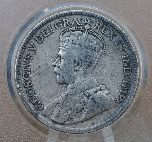 1918-1936 Canadian Silver Quarters - King George V - 92.5% Silver Quarters, Choose by Date - Canadian Coin Collection - Old Canada 25 Cents
