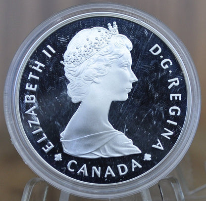1982 Canadian Silver Dollar - BU (Uncirculated), Prooflike - 50% Silver - Silver Bison Dollar Canada - Canadian Coin Collection