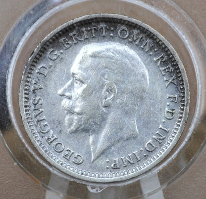 1928-1936 Great Britain Silver 3 Pence Silver - VF/XF Grades Conditions - King George - UK 3 Pence Great Britain Three Pence 50% Silver