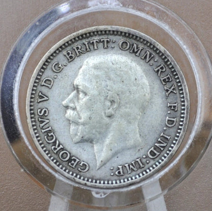 1928-1936 Great Britain Silver 3 Pence Silver - VF/XF Grades Conditions - King George - UK 3 Pence Great Britain Three Pence 50% Silver