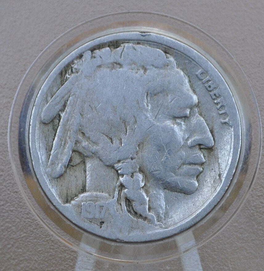 1917 Buffalo Nickel - G-VF (Good to Very Fine) Choose by Grade - 1917 P Indian Head Nickel 1917-P Buffalo Nickel 1917