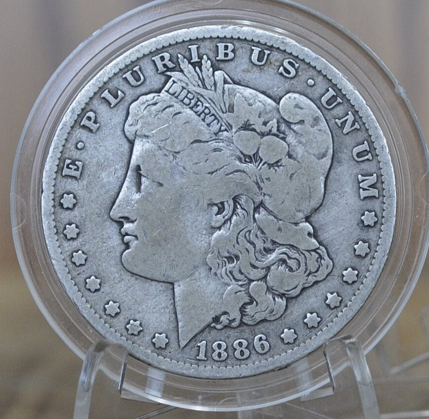 1886-O Morgan Dollar - 1886O Morgan Silver Dollar - Choose by Grade / Condition - New Orleans Mint - 1886 Silver Dollar - 1886 Morgan