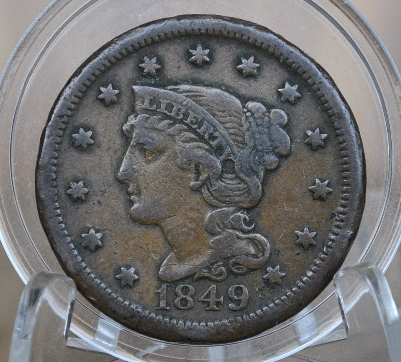 1849 Braided Hair Large Cent - Choose by Grade - 1849 Coronet Cent - 1849 US Large Cent - Braided Hair 1839 to 1857