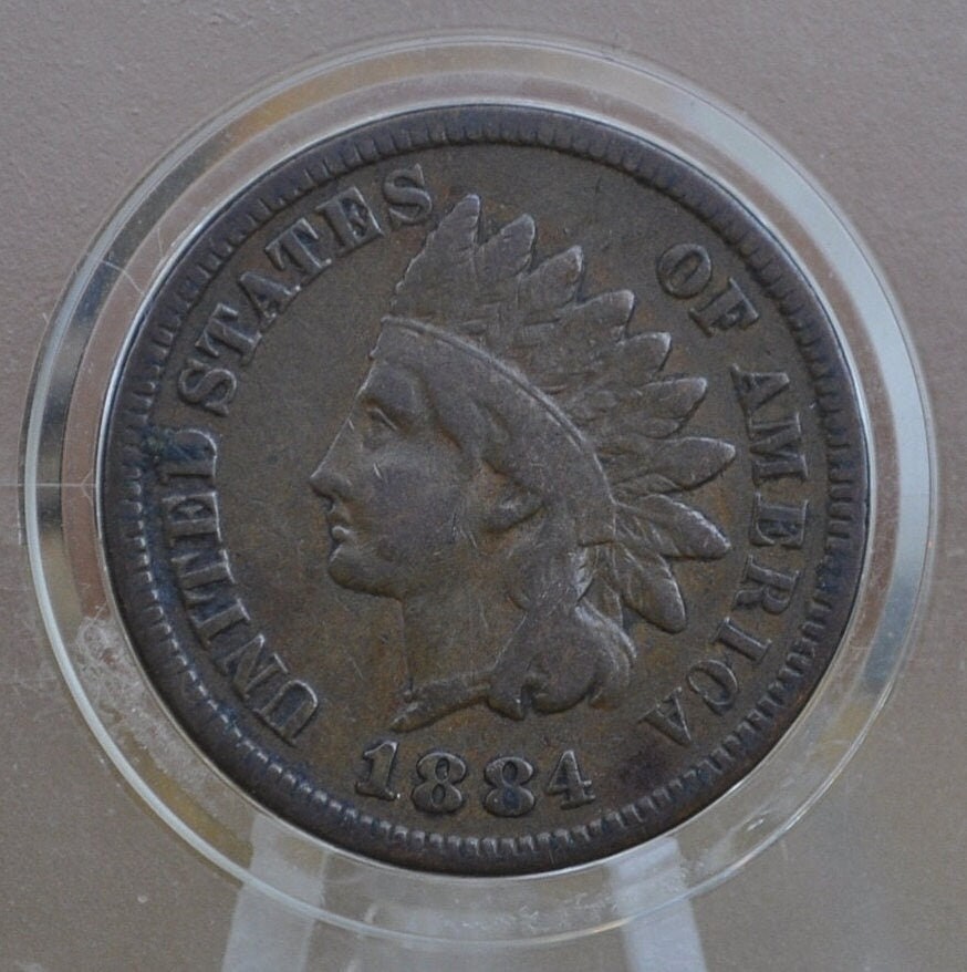 1884 Indian Head Penny - Choose by Grade / Condition - Better Date, High Grades - 1884 Indian Cent VF 1884 US One Cent