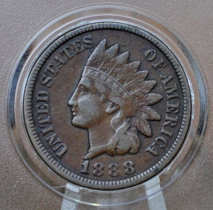 1888 Indian Head Penny - Choose by Grade / Condition - Indian Head Cent 1888