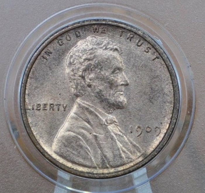 1909 Lincoln Wheat Penny - VF-MS63 (Very to Fine to Unc.) Grade / Condition - Philadelphia Mint - First Year Minted - 1909 P Wheat Cent 1909