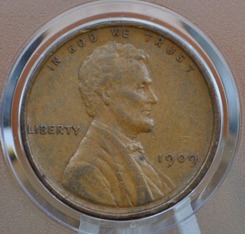 1909 Lincoln Wheat Penny - VF-MS63 (Very to Fine to Unc.) Grade / Condition - Philadelphia Mint - First Year Minted - 1909 P Wheat Cent 1909