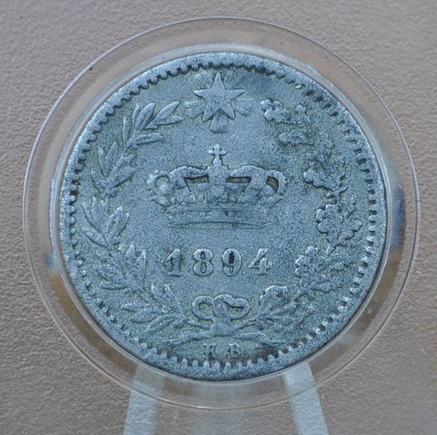 1894 Italian 20 Centesimi Coin - C.20 - VF (Very Fine) Condition; - 1894 Italy 20 Cent Coin 1894