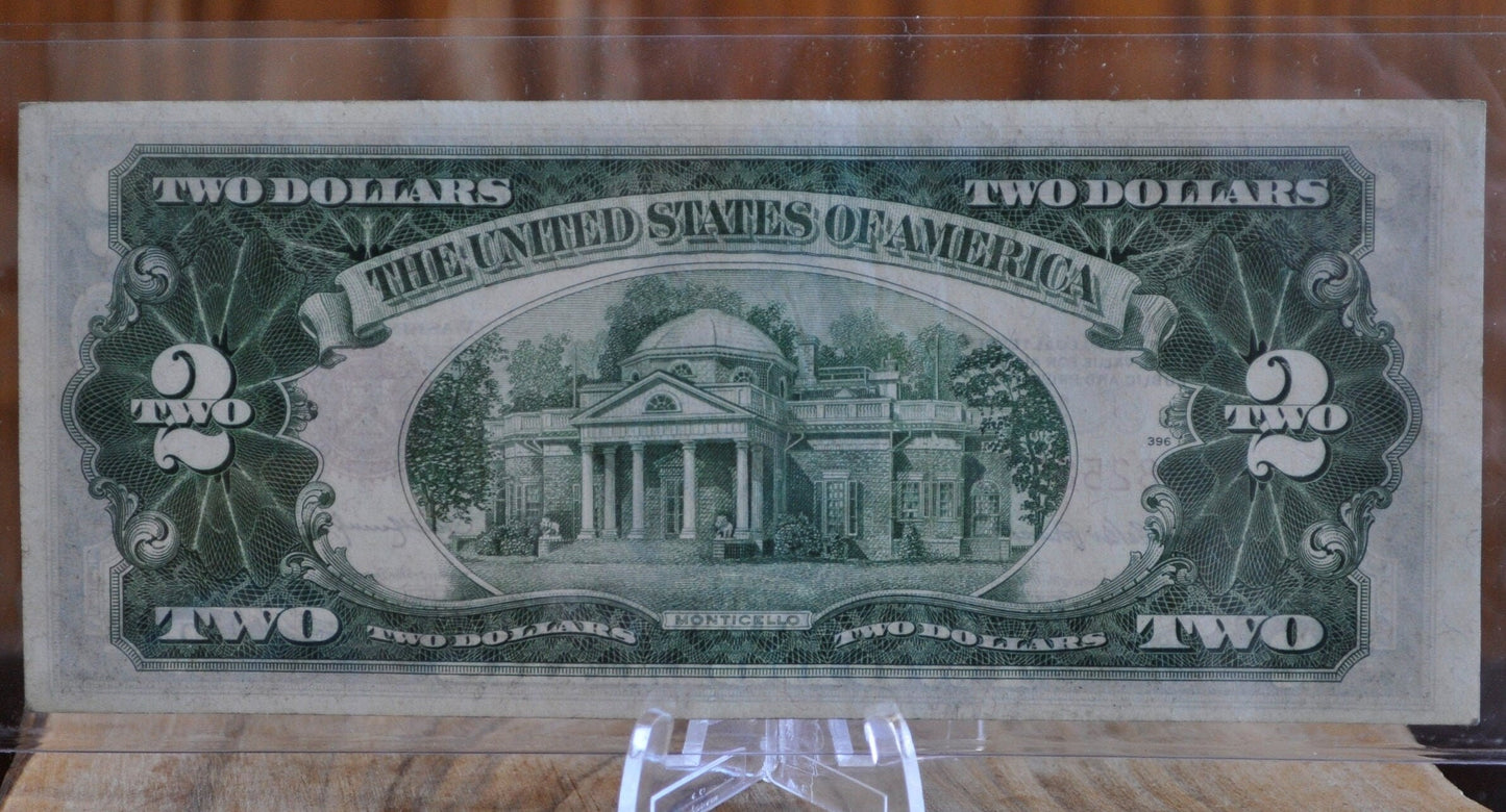 1953 Red Seal 2 Dollar Bill - ALL GRADES - Choose By Grade - 1953 Two Dollar United States Note 1953