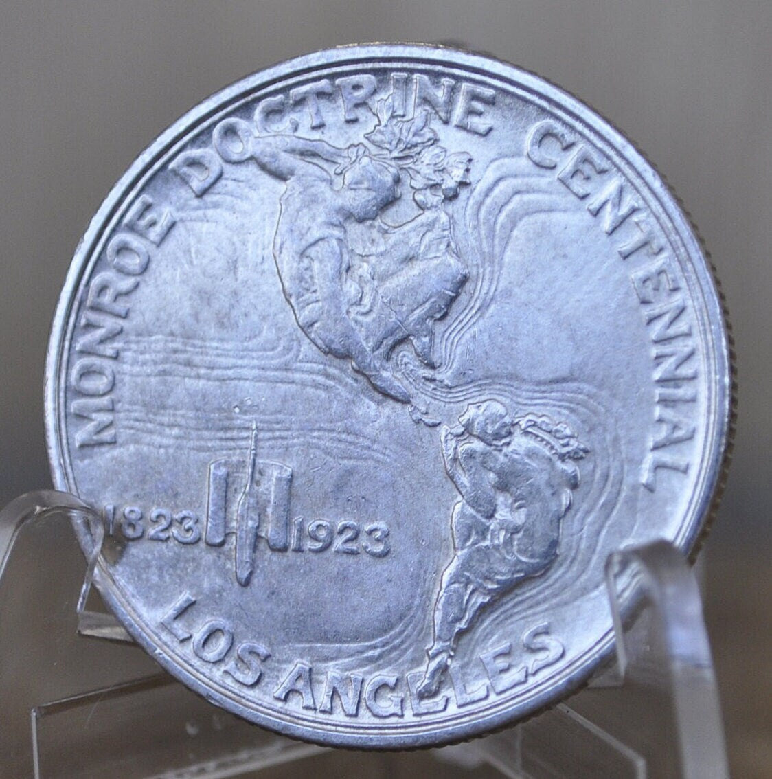 Authentic 1923S Monroe Doctrine Centennial Half Dollar - Choose by Grade - 1923 Monroe Silver Commemorative Half Dollar 1923 S