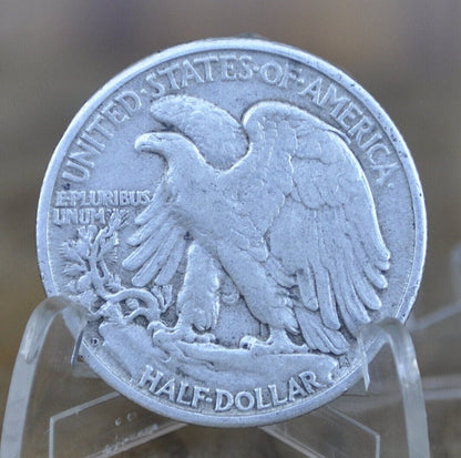 1945-D Walking Liberty Silver Half Dollar - Choose by Grade F-XF (Fine to Extremely Fine) - Denver Mint - 1945D, 1945 D WLH