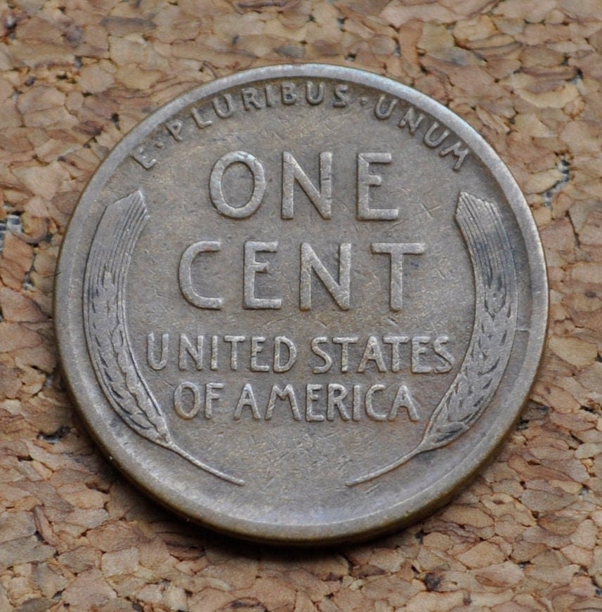 1913-S Wheat Penny - Vg - F (Very Good To Fine) - 1913 S Wheat Ear Cent - San Francisco Mint - Wheat Ear Cent 1913 S - Semi-Key Date