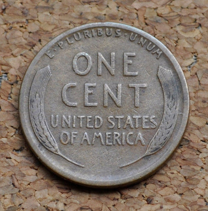 1913-S Wheat Penny - Vg - F (Very Good To Fine) - 1913 S Wheat Ear Cent - San Francisco Mint - Wheat Ear Cent 1913 S - Semi-Key Date