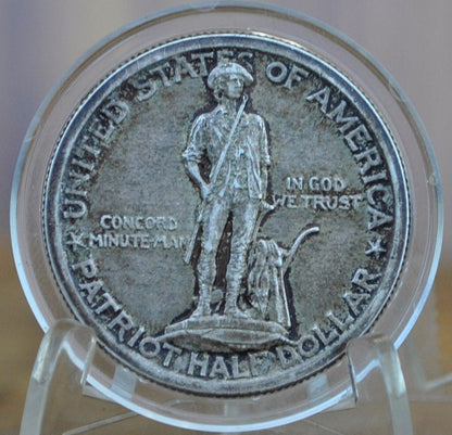 Authentic 1925 Patriot Half Dollar - VF-BU (Very Fine to Unc.) - Lexington-Concord Silver Commemorative Half Dollar Sesquicentennial Half