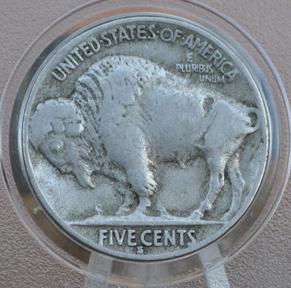 1937-S Buffalo Nickel - Vf-Xf (Very To Extremely Fine) Grades; Chose By Grade - San Francisco Mint - Indian Head Nickel 1937 S Nickel