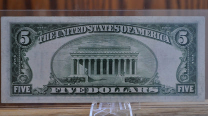 1928 5 Dollar US Note Red Seal - F-BU (Fine to Uncirculated) - Choose by Grade - 1928F Five Dollar US Note Red Seal 1928E Fr#1525-Fr1531
