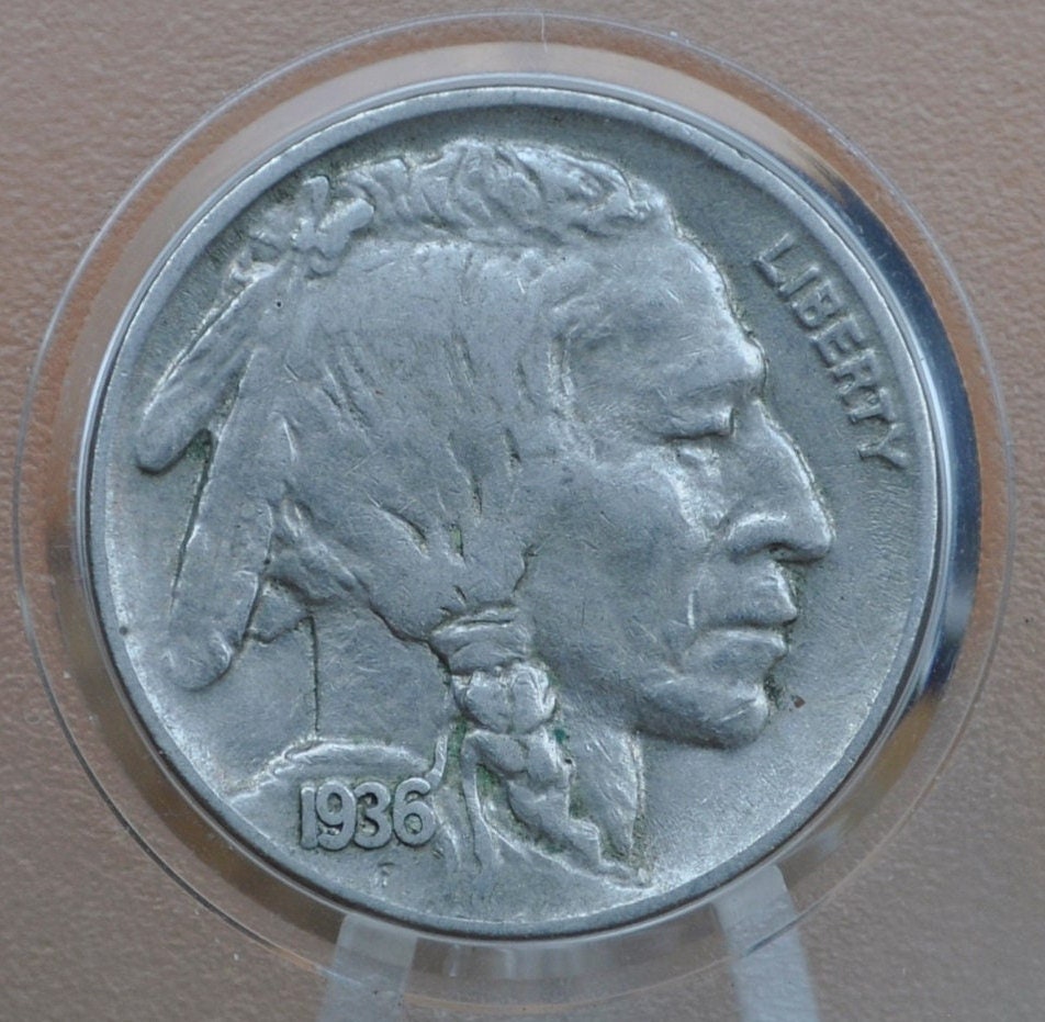 1936-D Buffalo Nickel - Vf-Au (Very Fine To About Uncirculated) Choose By Grade - Denver Mint Indian Head Nickel 1936 D 1936 Nickel D Mint