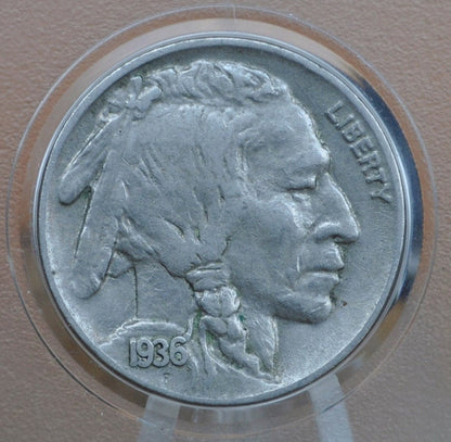 1936-D Buffalo Nickel - Vf-Au (Very Fine To About Uncirculated) Choose By Grade - Denver Mint Indian Head Nickel 1936 D 1936 Nickel D Mint