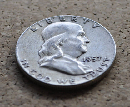 1957 P&D Franklin Half Dollar - XF-BU (Extremely Fine to Uncirculated) Choose by Grade - Half Dollar 1957 D Franklin Half Dollar 1957 P