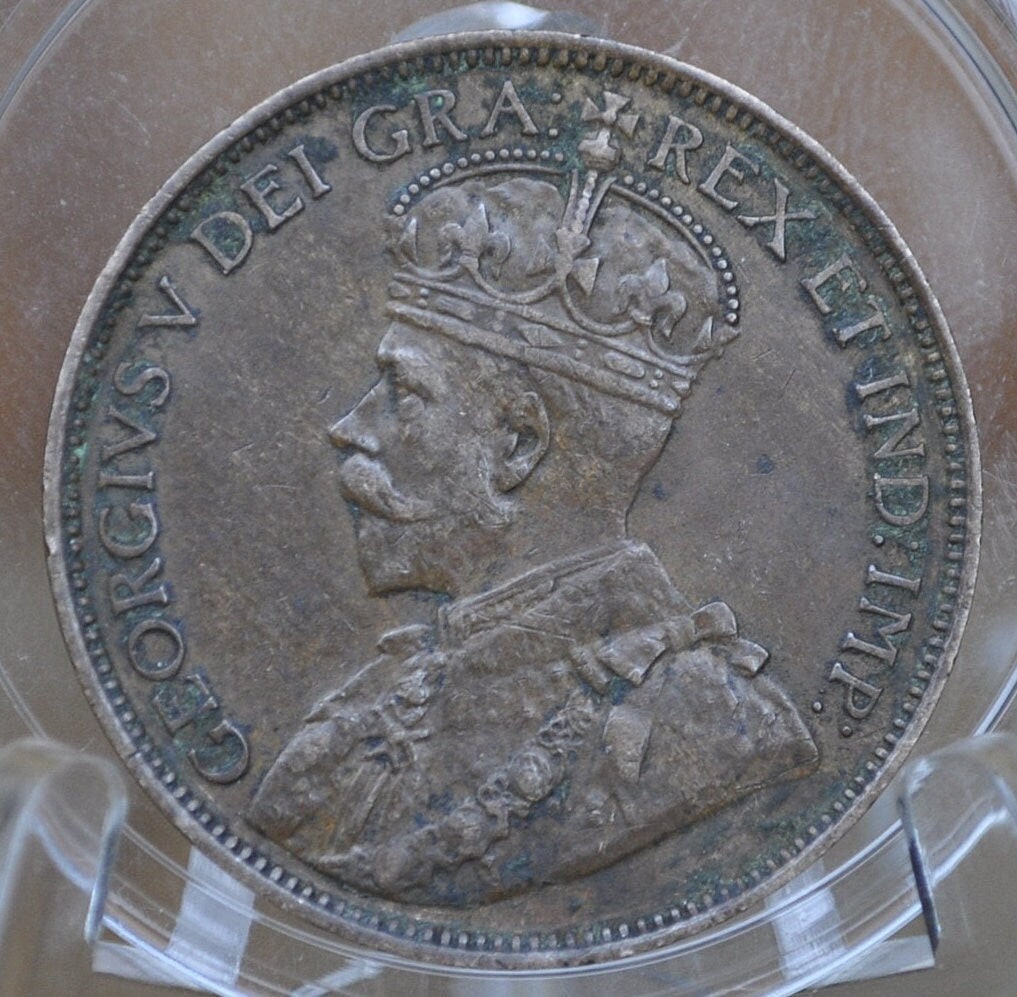 1920 Canadian Cent - Choose by Grade - VF-XF (Very to Extremely Fine) - King George V One Cent Canada 1920 Large Size - 1920 Canadian Penny