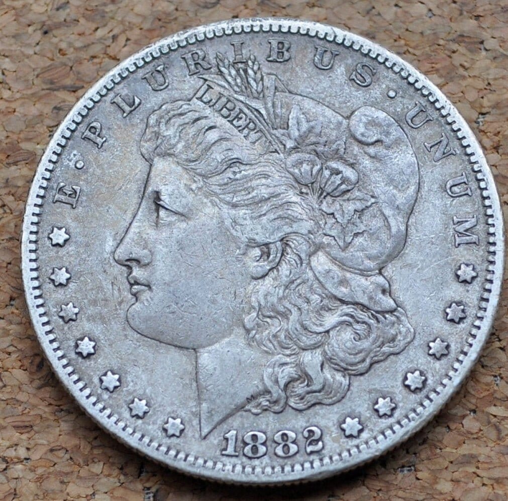 1882 S Morgan Silver Dollar - XF-BU (Extremely Fine to Uncirculated) Choose by Grade - 1882 S Morgan Dollar Silver Dollar 1882 S