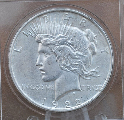 1922-D Peace Silver Dollar - Choose by Grade, XF-AU - Denver Mint - 1922 D Silver Dollar Peace Dollar 1922D