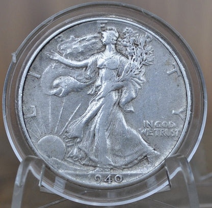 1940 Walking Liberty Silver Half Dollar - Choose by Grade / Condition - Philadelphia Mint - 1940P, 1940-P Walking Liberty 1940 WLH