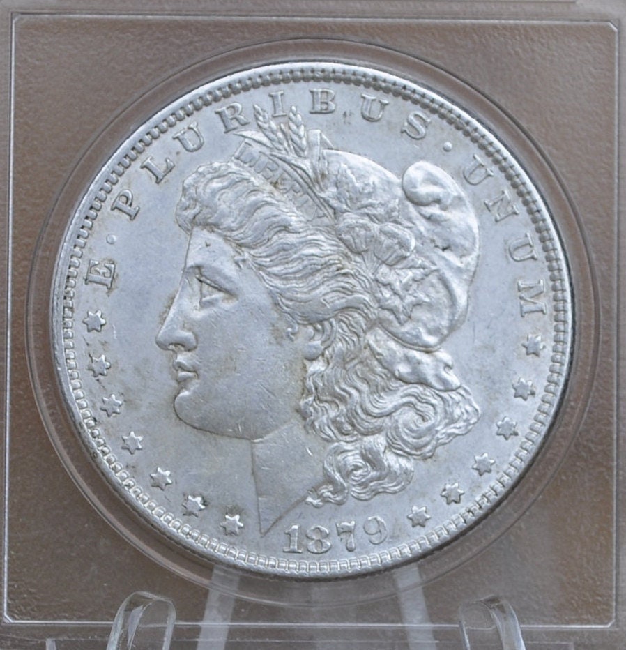 1879 Morgan Silver Dollar - XF-BU (Extremely Fine to Uncirculated, MS60+) Choose by Grade - 1879 P Morgan Dollar 1879-P Silver Dollar