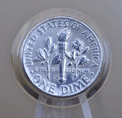 1952-D Roosevelt Silver Dime - Circulated to BU Grade / Condition - Denver Mint - 1952 D Roosevelt Dime 1952 D Dime