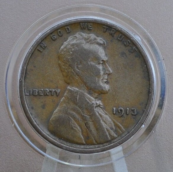 1913 Wheat Penny - Choose by Grade - Early Date - 1913-P Wheat Cent - Philadelphia Mint - Wheat Ear Cent 1913 - WW1 Era Coin