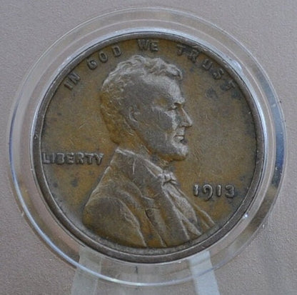 1913 Wheat Penny - Choose by Grade - Early Date - 1913-P Wheat Cent - Philadelphia Mint - Wheat Ear Cent 1913 - WW1 Era Coin