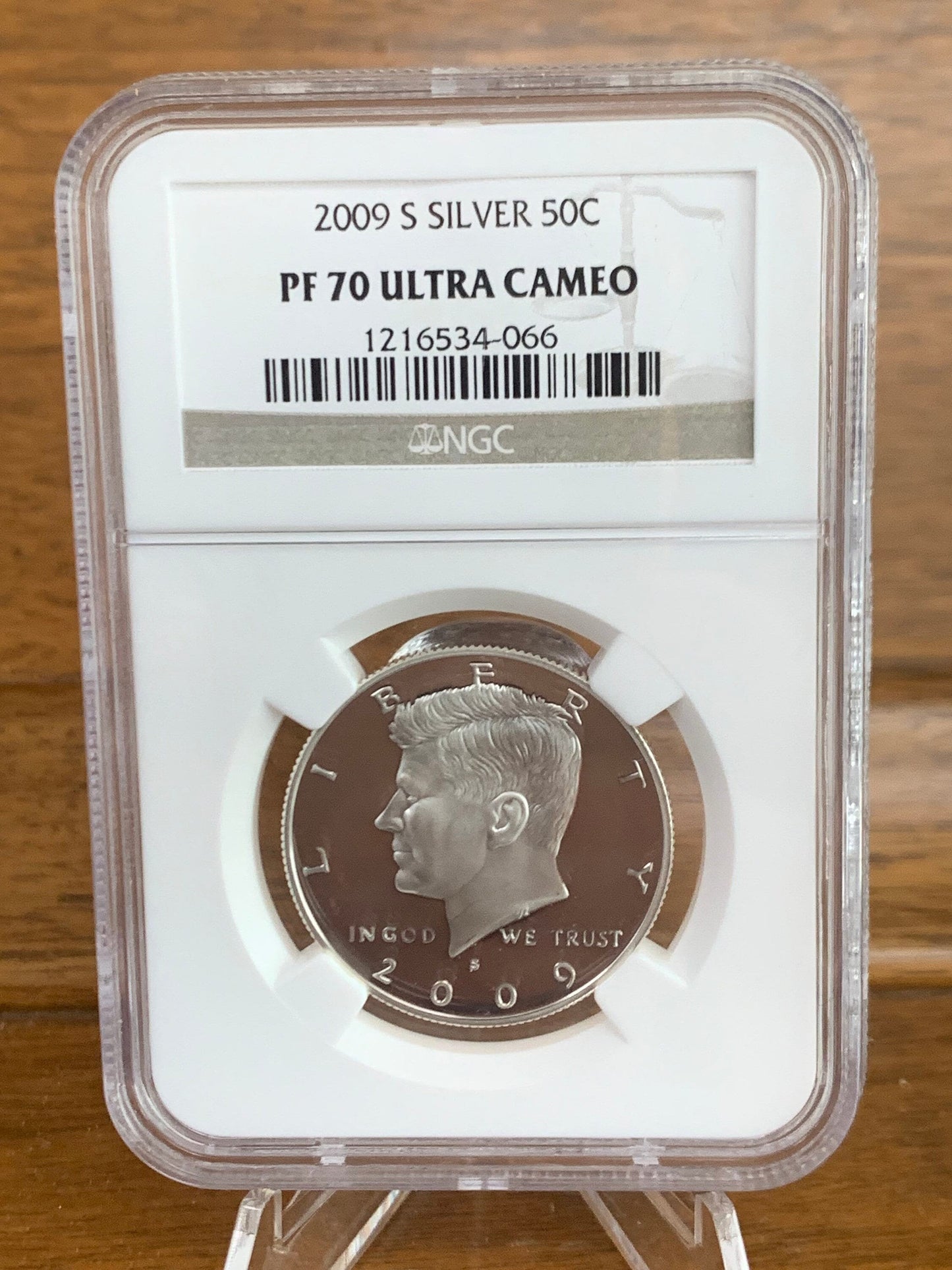 2009 S Silver Kennedy Half Dollar 50c - Graded by NGC PF70 Ultra Cameo