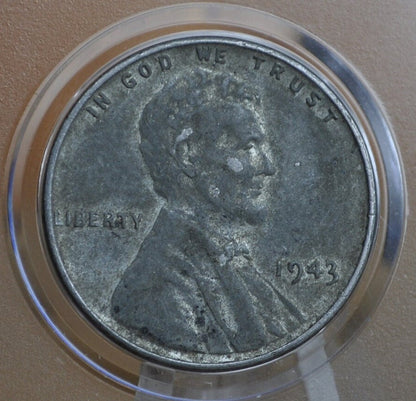 1943 Steel Wheat Penny - Circulated To Bu; Choose By Grade - Wwii Era Steel Us Cent - Ww2 Steel Penny - 1943-P Steel Lincoln Penny