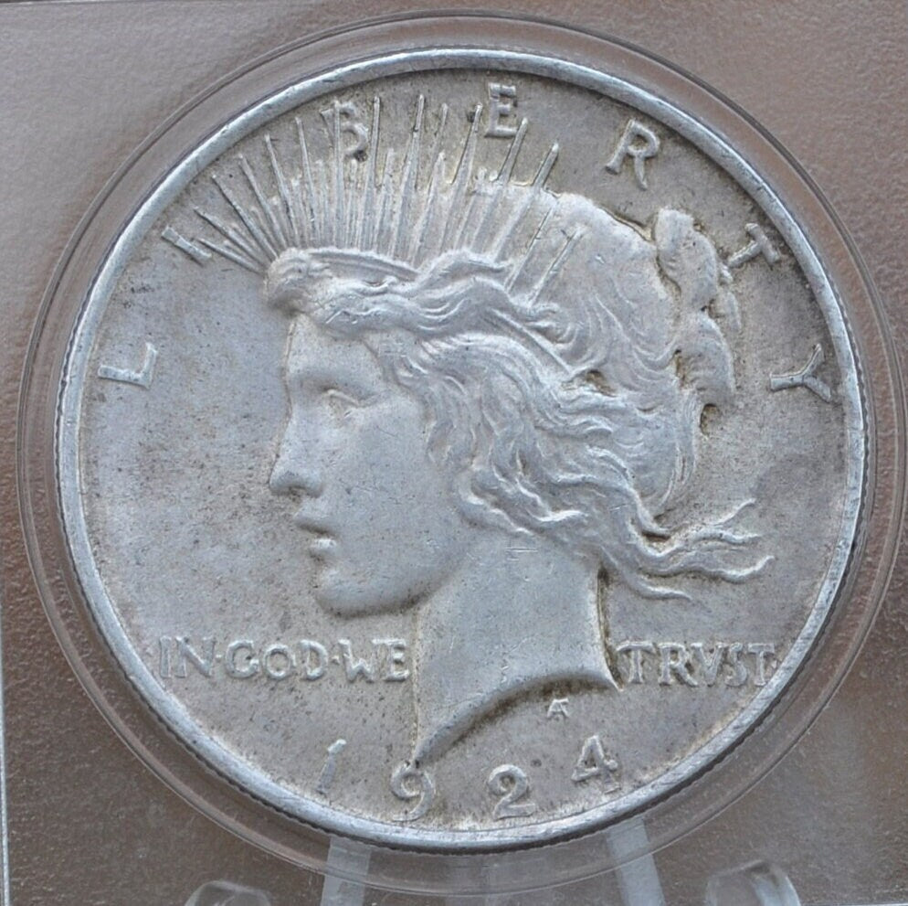 1924 Peace Silver Dollar - Choose by Grade XF-MS63 - 1924 P Silver Dollar - 1924 Silver Dollar Peace 1924 P - Philadelphia Mint