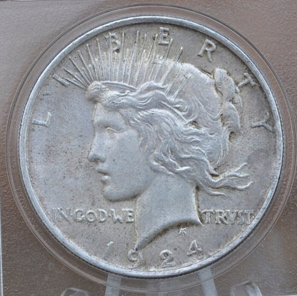 1924 Peace Silver Dollar - Choose by Grade XF-MS63 - 1924 P Silver Dollar - 1924 Silver Dollar Peace 1924 P - Philadelphia Mint