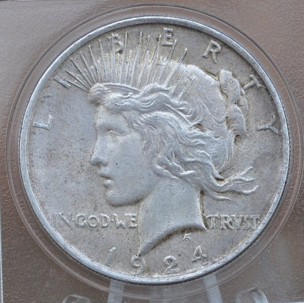 1924 Peace Silver Dollar - Choose by Grade XF-MS63 - 1924 P Silver Dollar - 1924 Silver Dollar Peace 1924 P - Philadelphia Mint