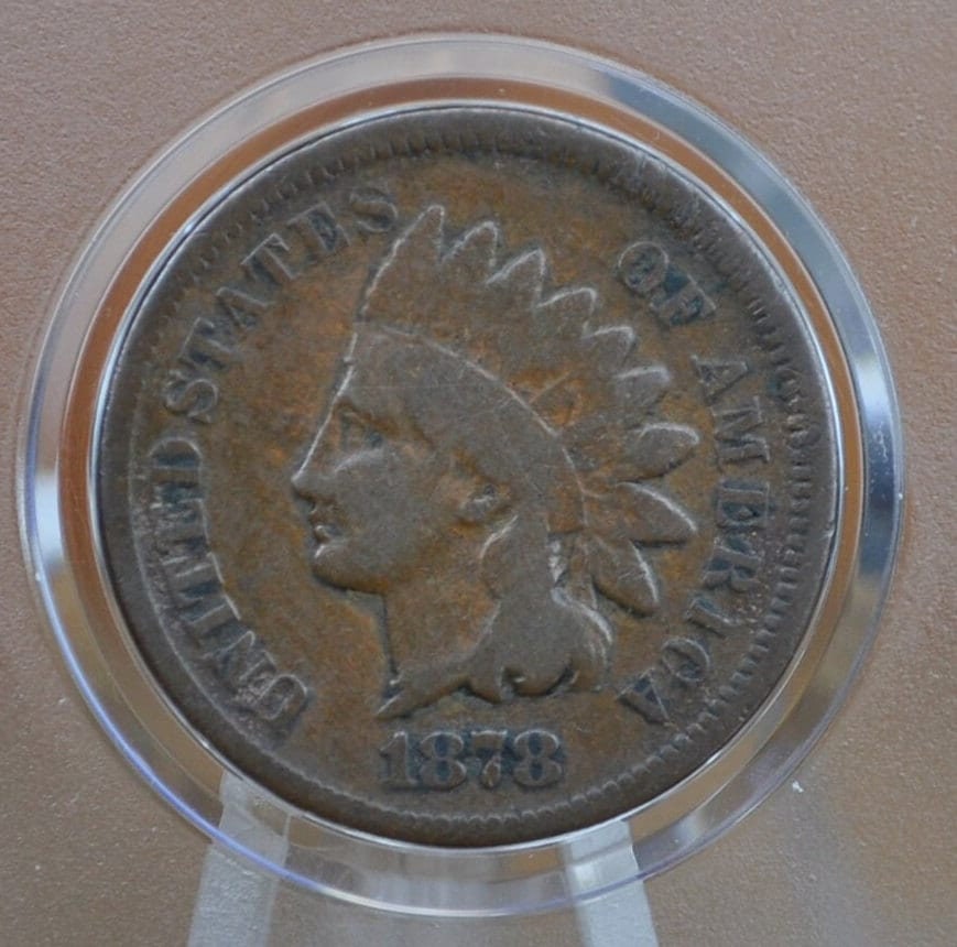 1878 Indian Head Penny - Choose by Grade - Indian Head 1878 Cent US - Good Date