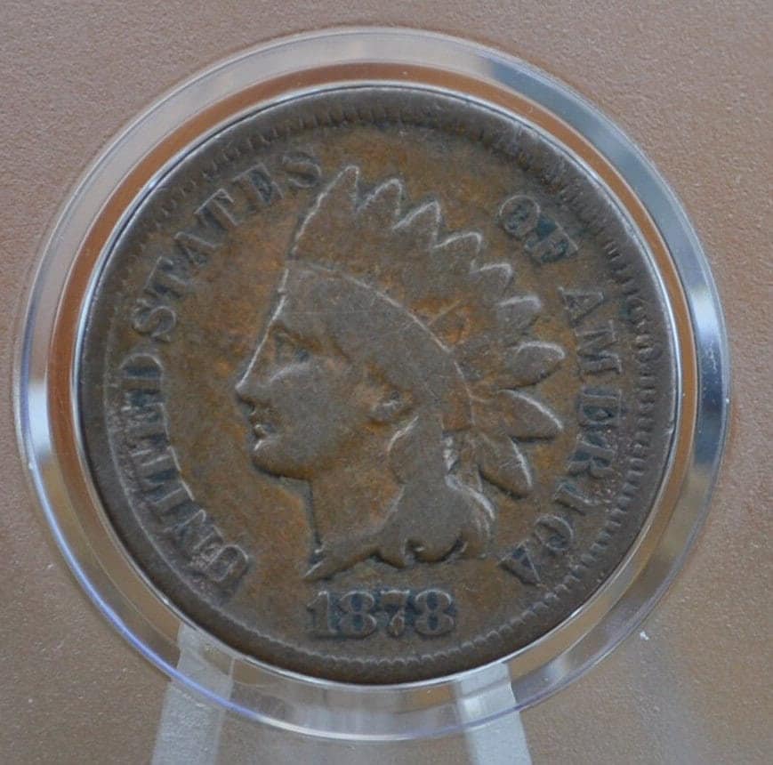 1878 Indian Head Penny - Choose by Grade - Indian Head 1878 Cent US - Good Date