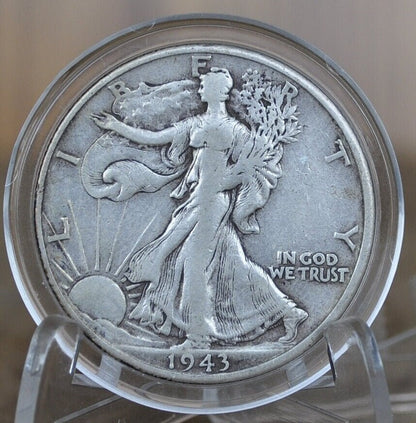 1943 Walking Liberty Silver Half Dollar - Choose by Grade VF-BU (Very Fine to Uncirculated) -Philadelphia Mint- 1943 P Walking Liberty